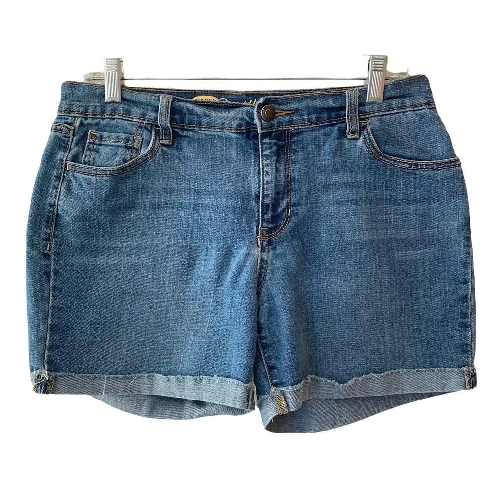 Old Navy Shorts Sweetheart Womens 6 Tall Cuffed Stretch Medium Wash